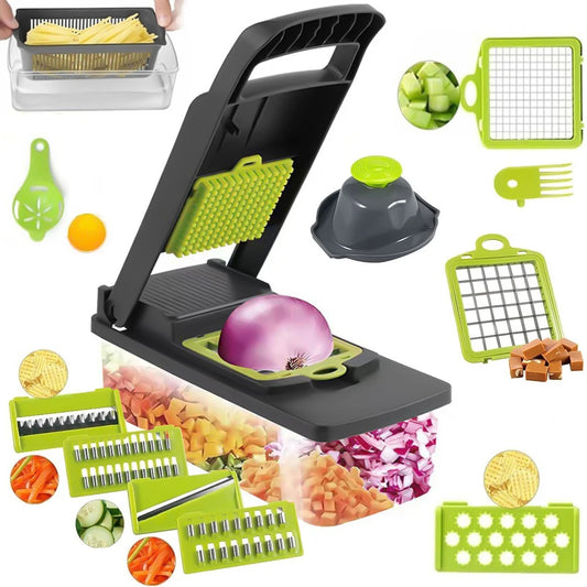 14 in 1 Multifunctional Vegetable  Manual Chopper
