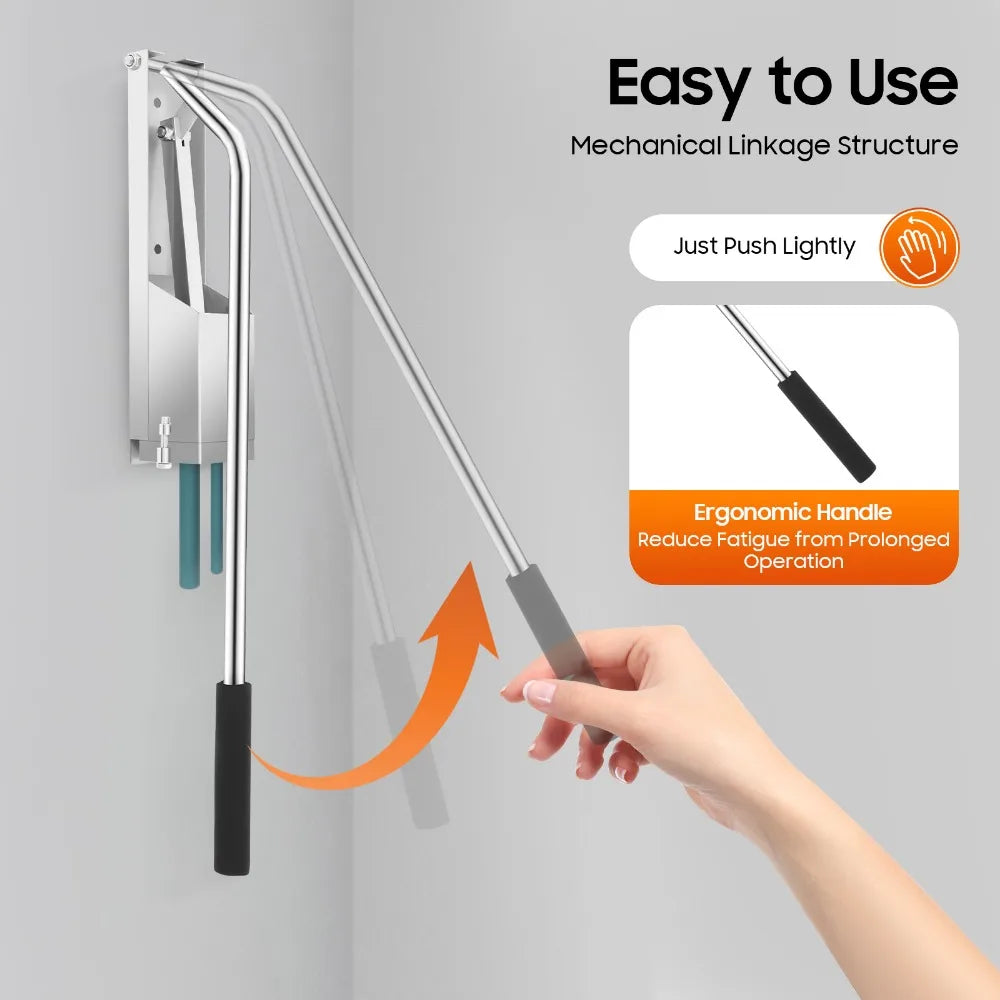 Hign-concerned Wall Mounted Stainless Steel Clay Extruder Tool