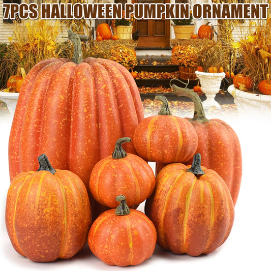Fake Foam Pumpkins Halloween Decor Realistic Ornaments