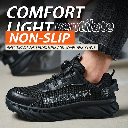 Anti Slip Rubber Padded Safety Shoes With Impact Resistance