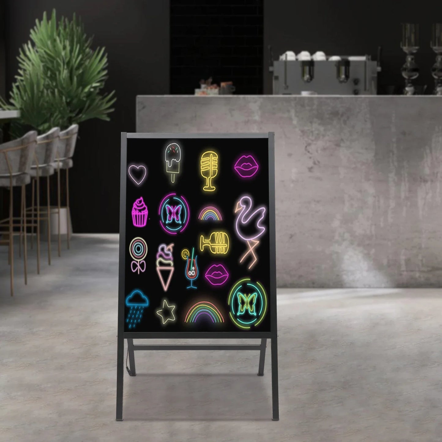 Led Message Board Sign For Menu Eight Markers Included
