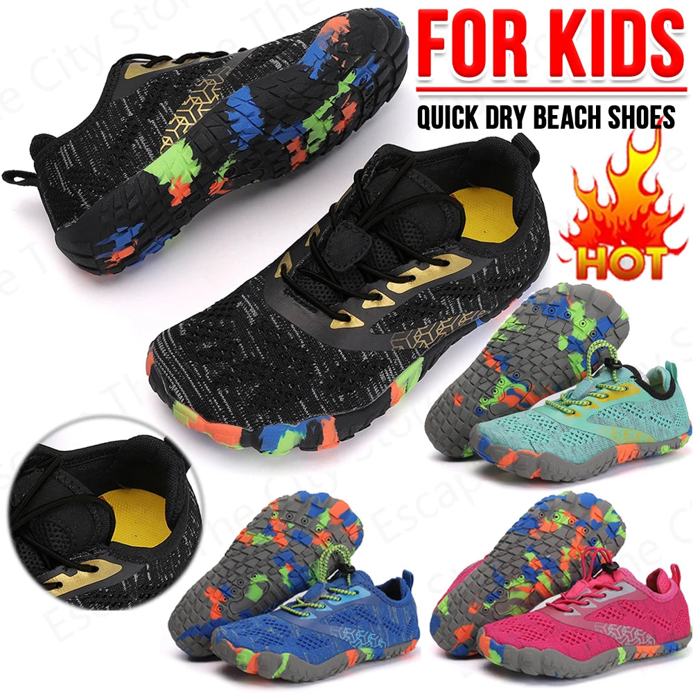 Alloet Kids Aqua Shoes Quick Dry Barefoot Non Slip Beach