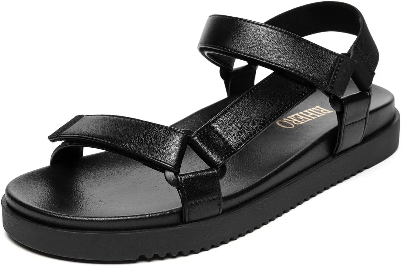Women's Flat Sandals Comfortable Open Toe Adjustable Strap