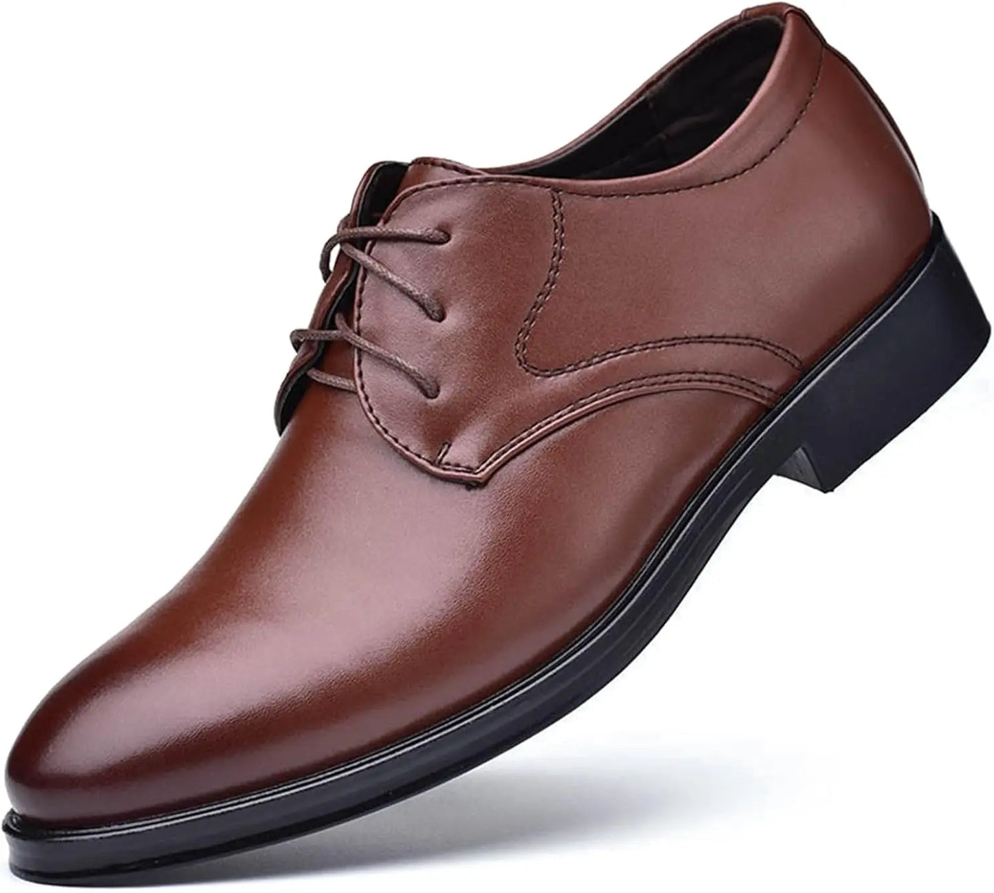 Men's Classic Matte Upper Oxfords Business Formal Leather Lace Up Shoes for Men