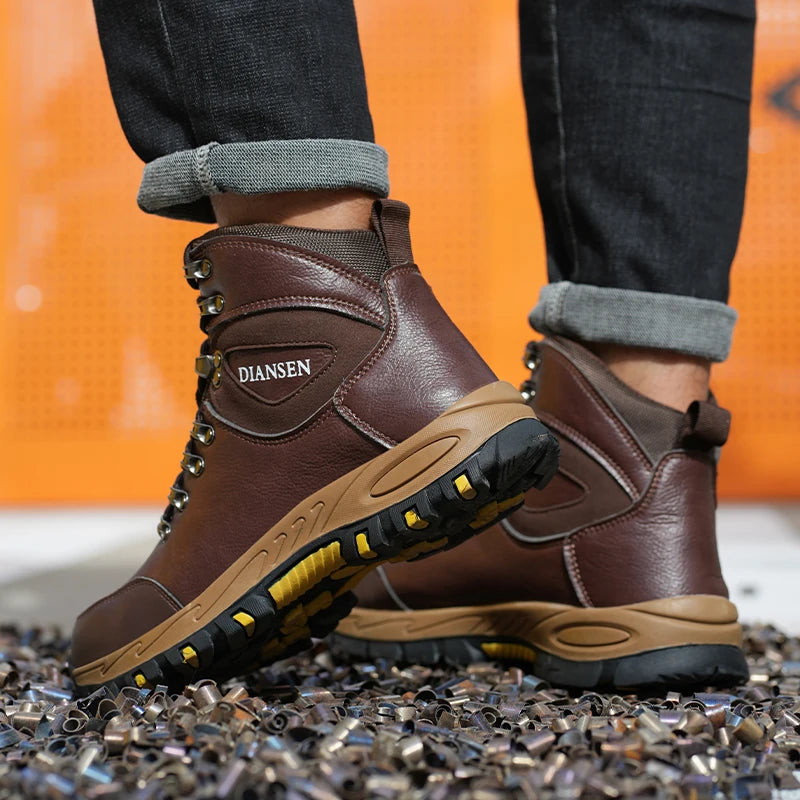 Indestructible Steel Toe Safety Boots for Men’s Work