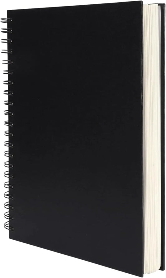 8.5x11 Inch Hardcover Sketchbook Spiral Bound 80 Sheets