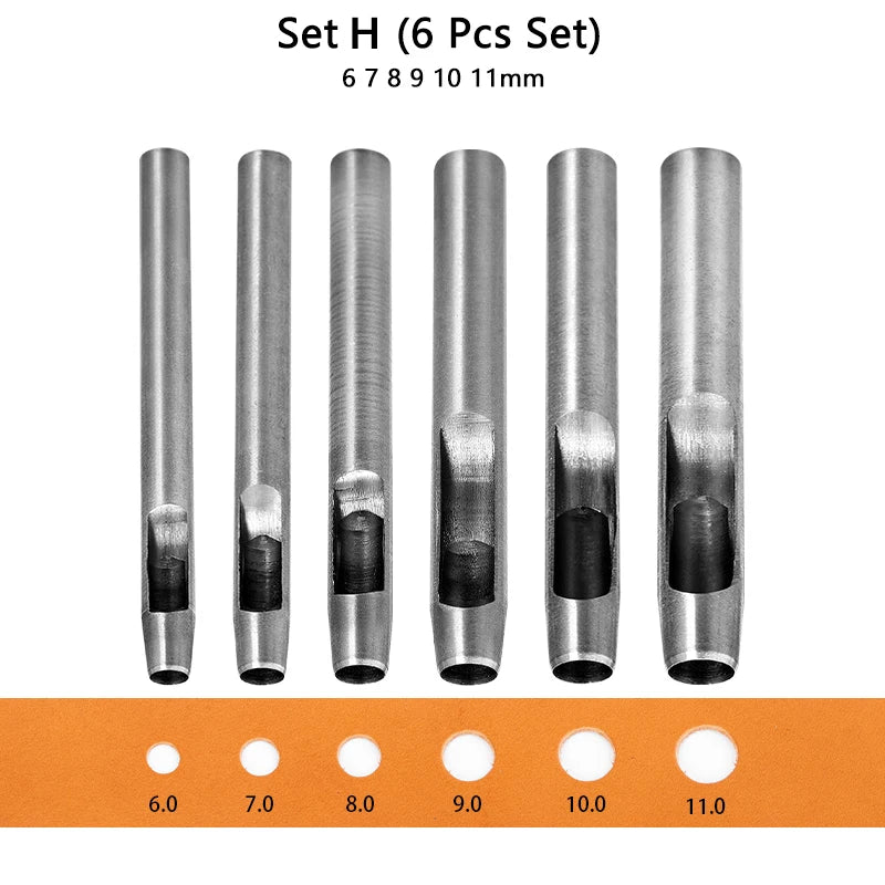Hollow Punch Set for Leather Craft and Fabric Projects