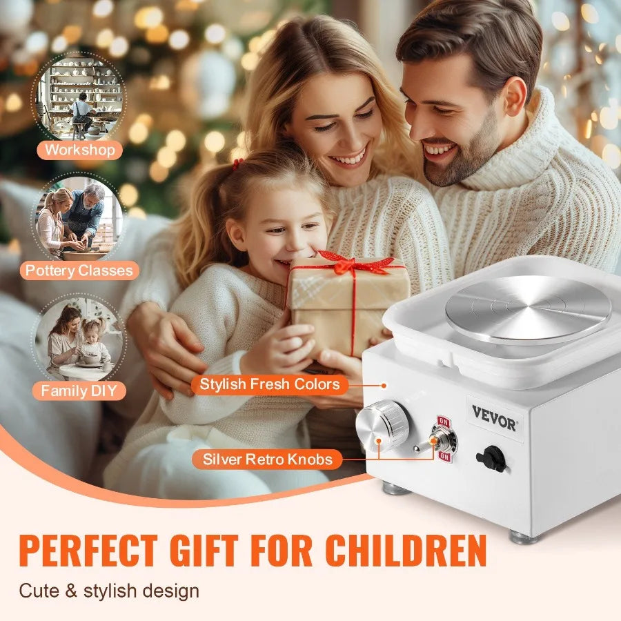 Hign-concerned Mini Electric Pottery Wheel for Ceramic Crafting