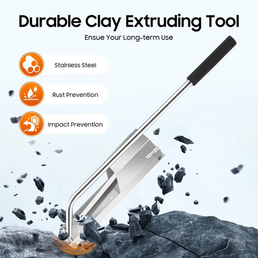 Hign-concerned Wall Mounted Stainless Steel Clay Extruder Tool