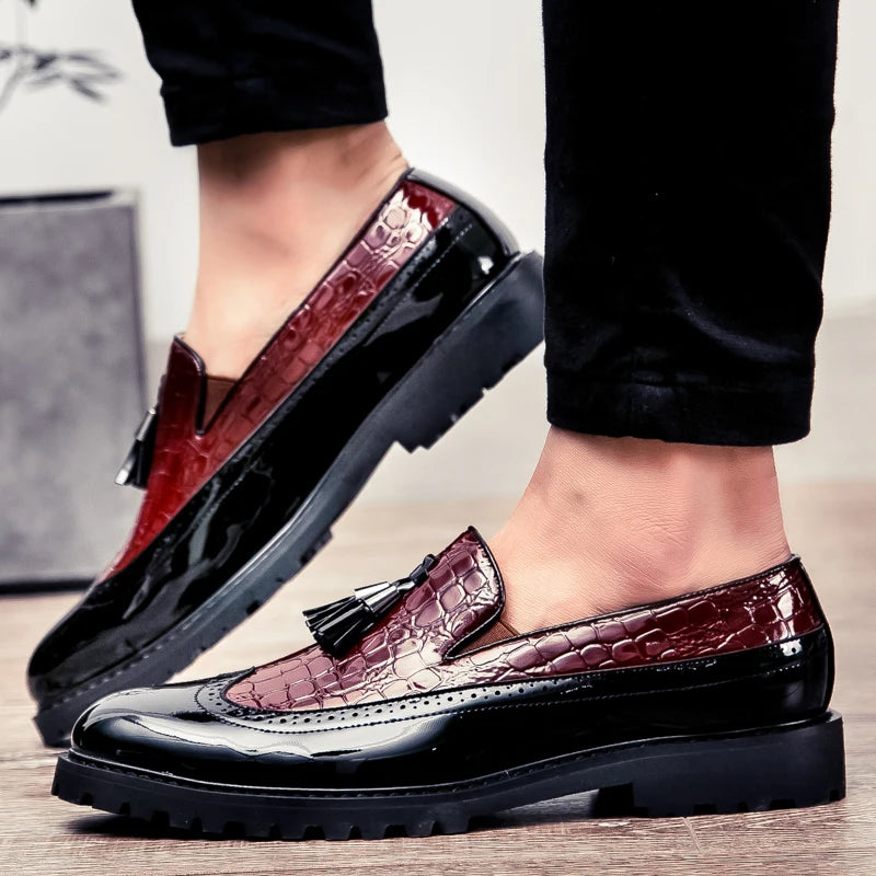 Men's Loafers, Fashionable Low Cut Breathable Formal Shoes