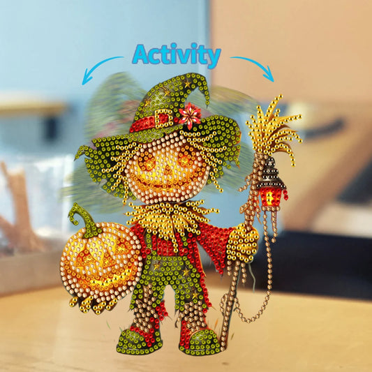 5D DIY Acrylic Animal Tabletop Ornament Diamond Painting Shake Head Cat Decoration