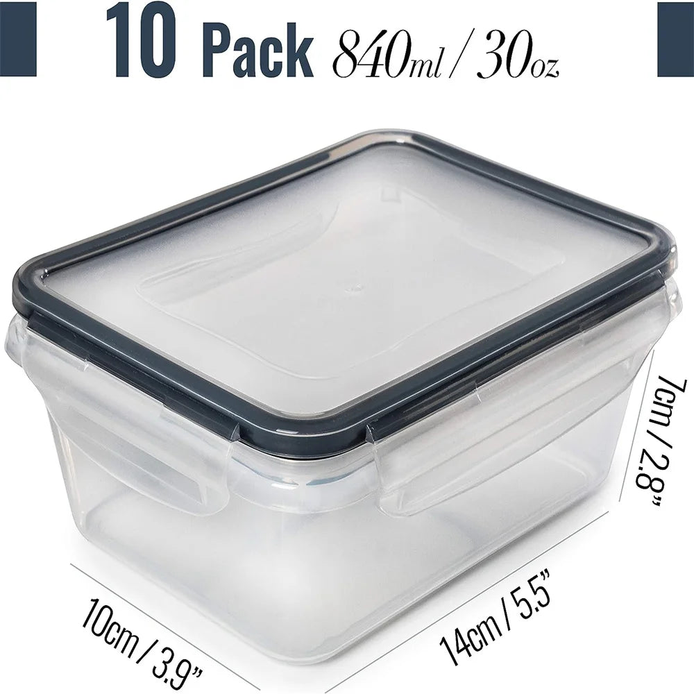 FDFDD BPA Free Reusable Square Storage Containers 840ml