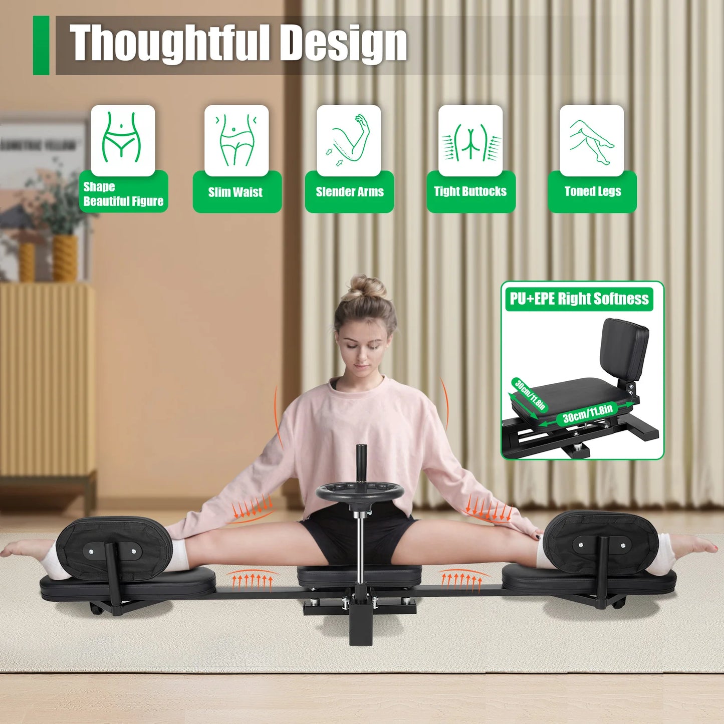 Classified By Exerciser 3 Bar Leg Stretcher Fitness Device