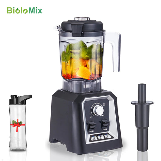 BioloMix Automatic Program Professional Kitchen Smoothie Blender BPA FREE 2L Low-profile Jar