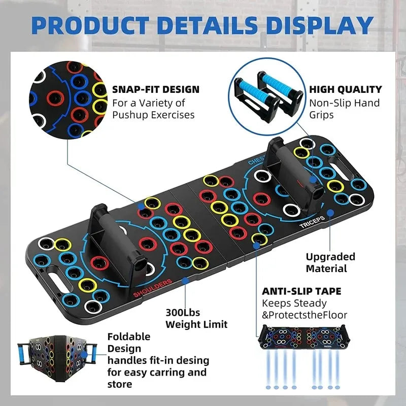 Hign-concerned Push Up Support Board For Chest And Abs