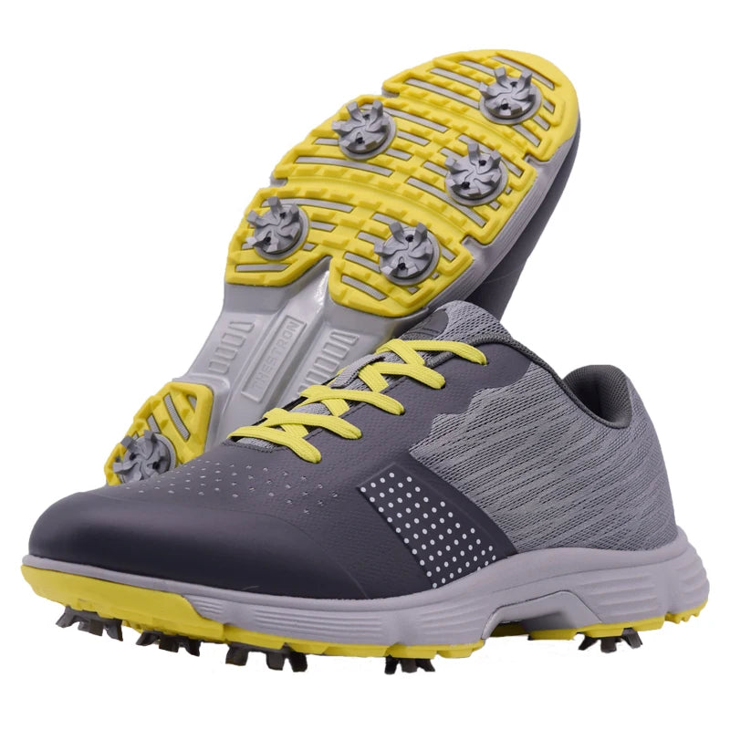Men Golf Shoes Spiked Sneakers Anti Slip Footwear Pro