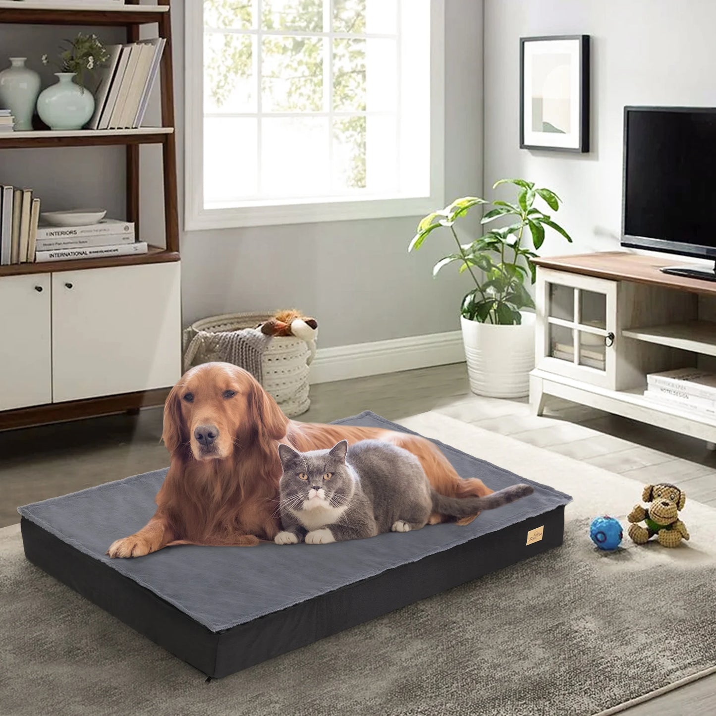 BINGOPAW Orthopedic Dog Bed with Waterproof Lining and Non-Slip