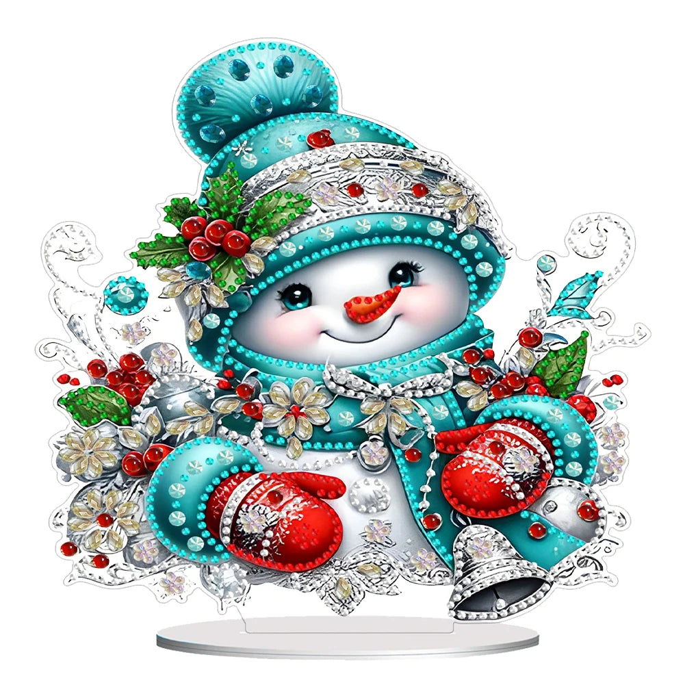 Christmas Snowman Diamond Painting Ornament Kit for Home Decor