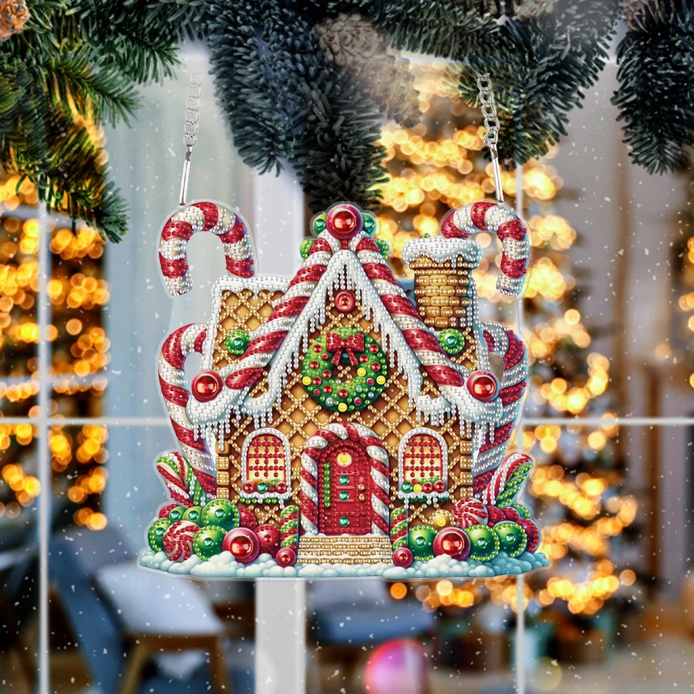 Alloet Acrylic Diamond Painting Hanging Ornaments Kit 5D