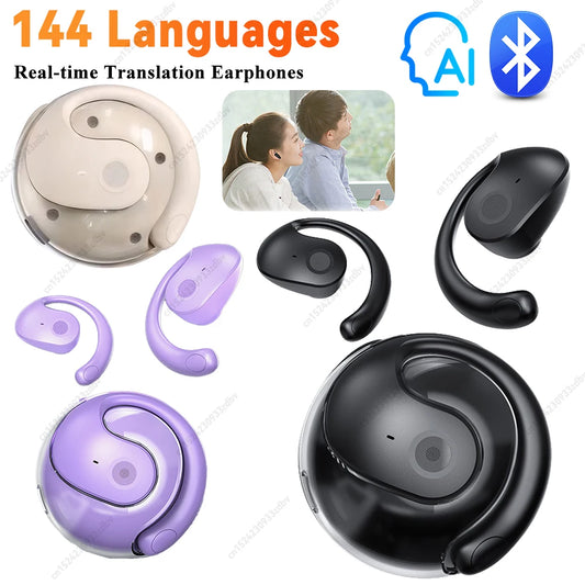 APWIKOGER Real Time Translation Earbuds 144 Languages
