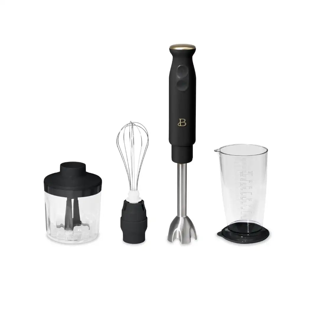 Beautiful 2-Speed Immersion Blender with Chopper and Measuring Cup by Drew Barrymore