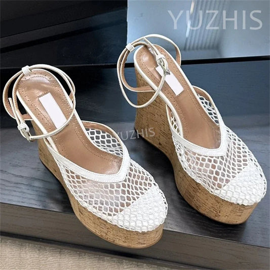 Summer Real Leather Flat Slippers for Men Fashion Open Toe Thick Sole Lazy Mules Casual Beach Holiday Slides