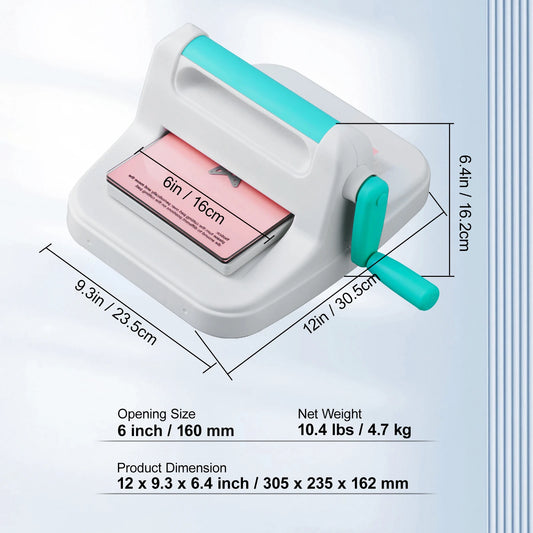 SucceBuy 6 Inch 9 Inch Manual Die Cutting Embossing Machine Mini Opening Scrapbooking Handmade Tools for DIY Art Craft Card Decorations