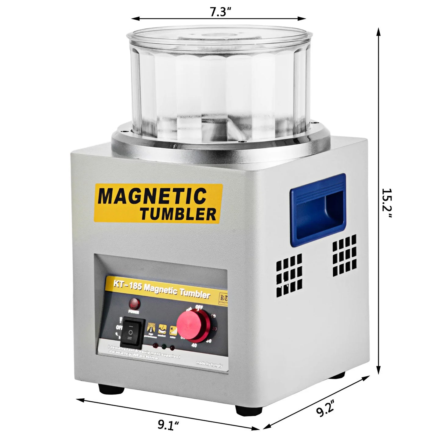 SucceBuy KT-185 Magnetic Tumbler Jewelry Polisher Machine