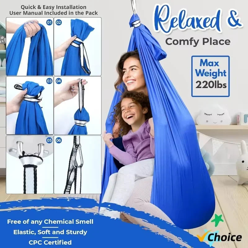 Aerial Yoga Hammock Swing Set for Indoor Fitness Fun