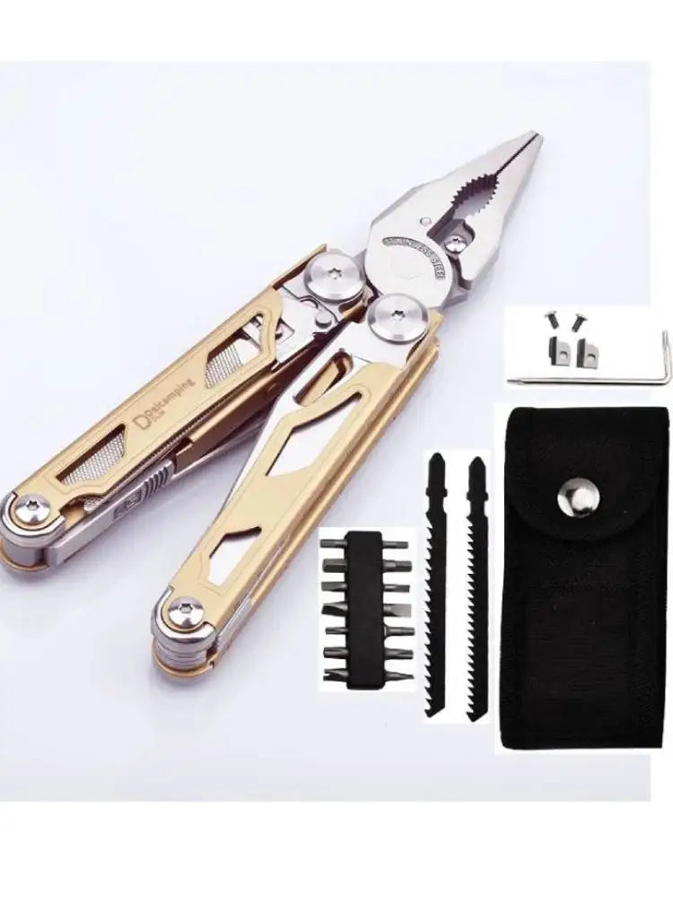 Daicamping DL30 Multitools Hand Multi Tool Clamp Folding Knives Scissors Cutters EDC Survival Gear Manual Pliers
