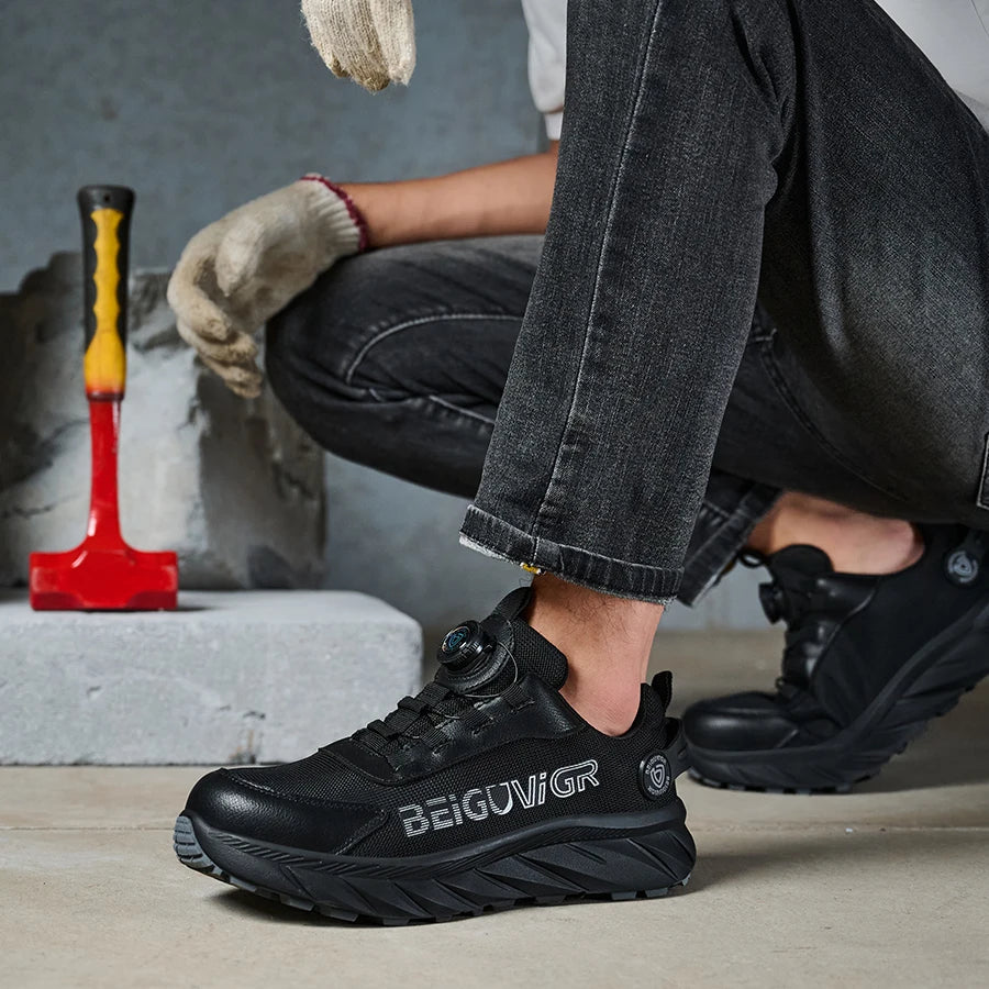 Anti Slip Rubber Padded Safety Shoes With Impact Resistance