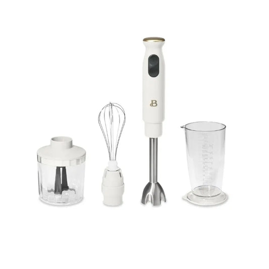 Beautiful 2-Speed Immersion Blender with Chopper and Measuring Cup by Drew Barrymore