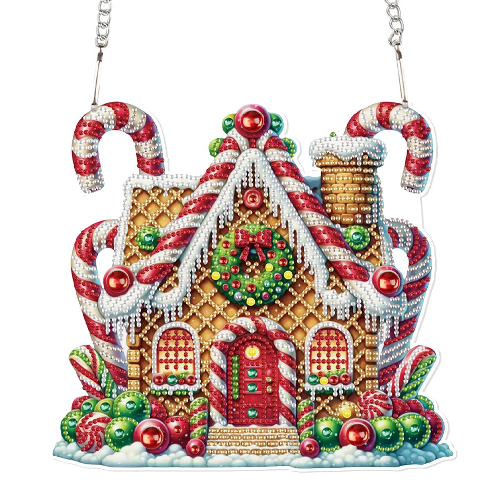 Alloet Acrylic Diamond Painting Hanging Ornaments Kit 5D