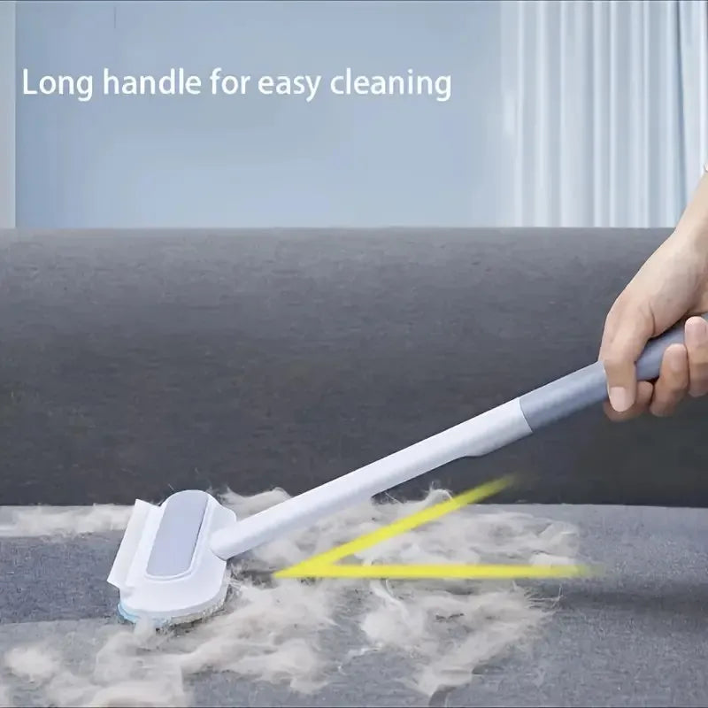 Durable Long-Handle Pet Hair Remover Brush for Dogs