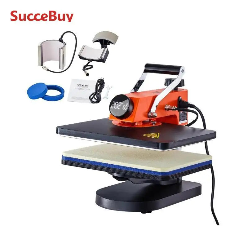 SucceBuy 5 in 1 Heat Press Machine for Sublimation Printing