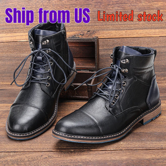 Classical Men Boots 2025 Fashion Comfortable Spring Leather