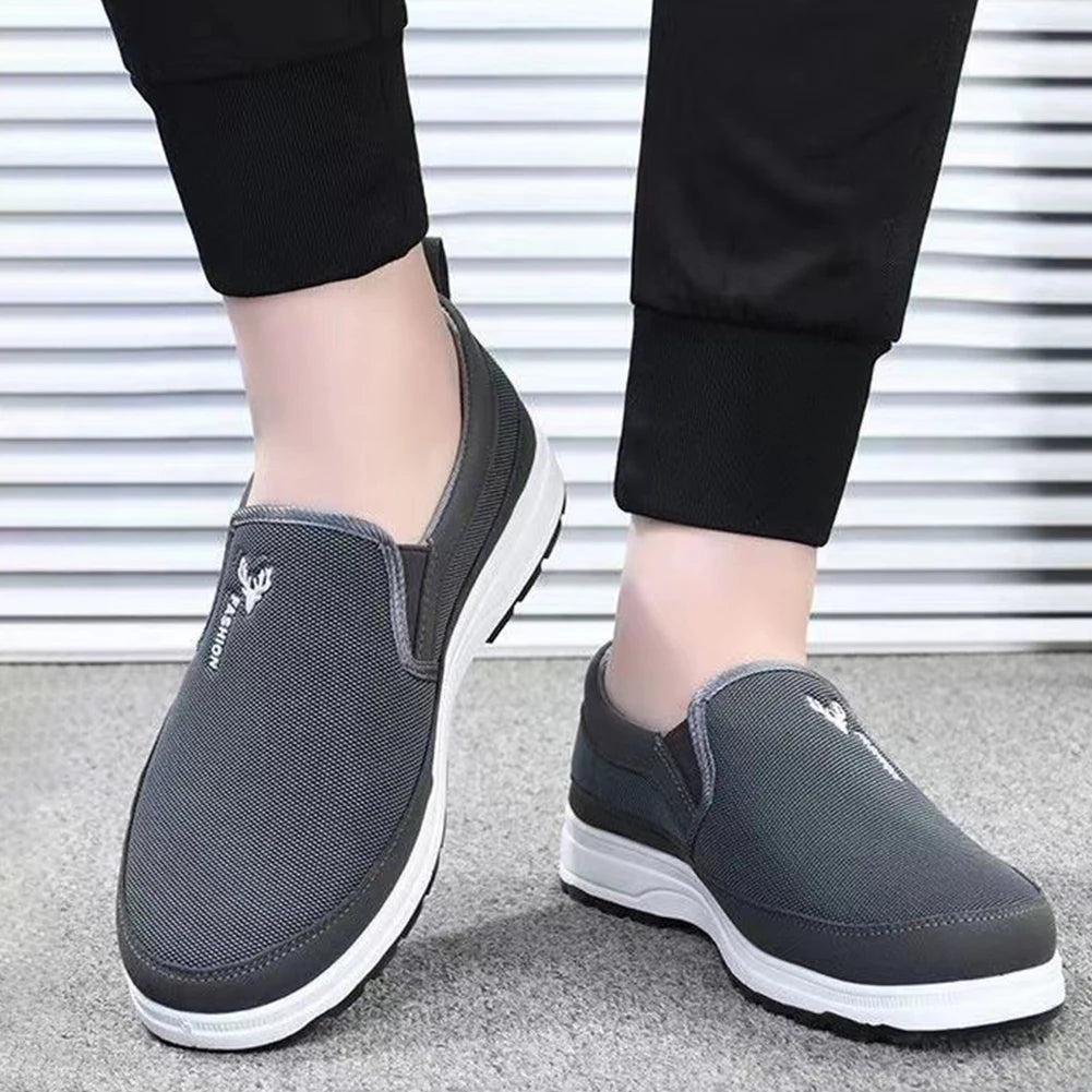 WILD MANC Men Penny Boat Shoes Breathable Walking Slip On