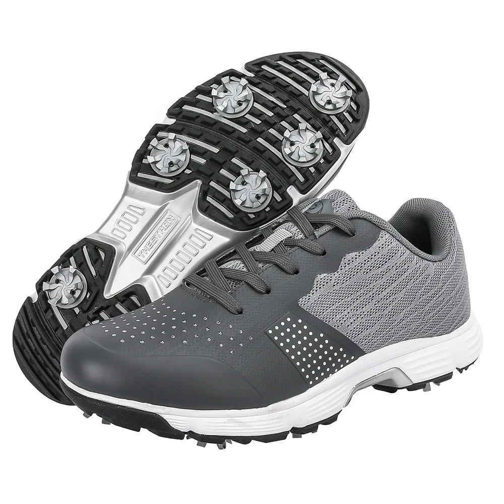 Men Golf Shoes Spiked Sneakers Anti Slip Footwear Pro