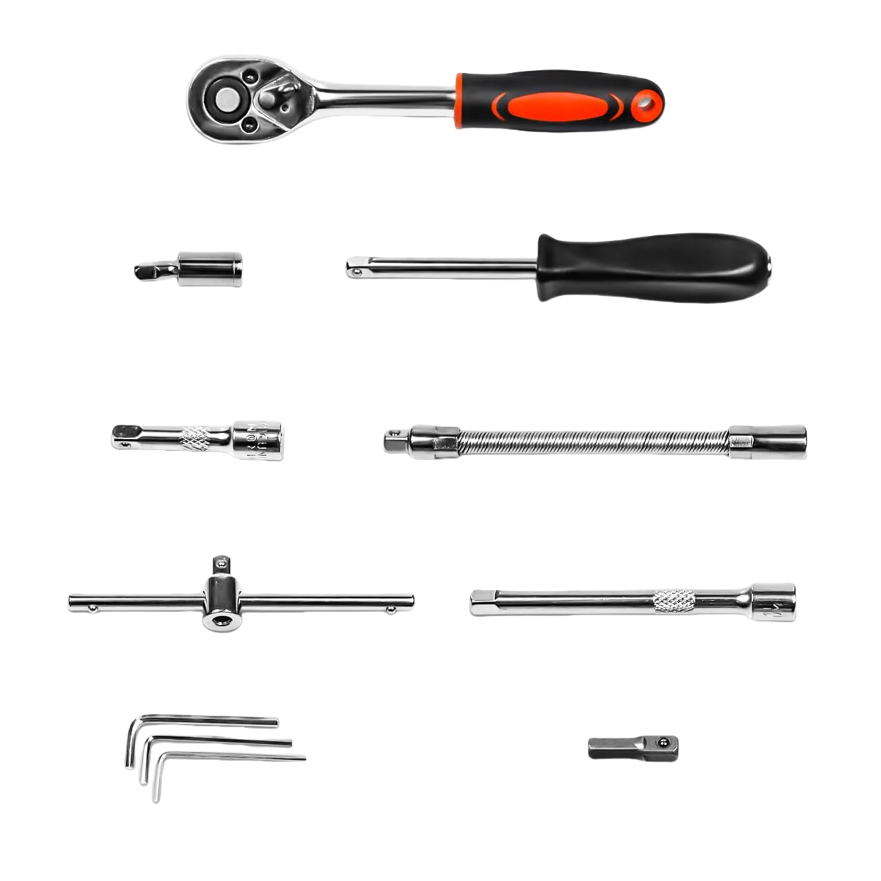 46 Piece Drive Socket Set Ratchet Wrench Set Car Tool Kit Metric Mechanic Tool Set