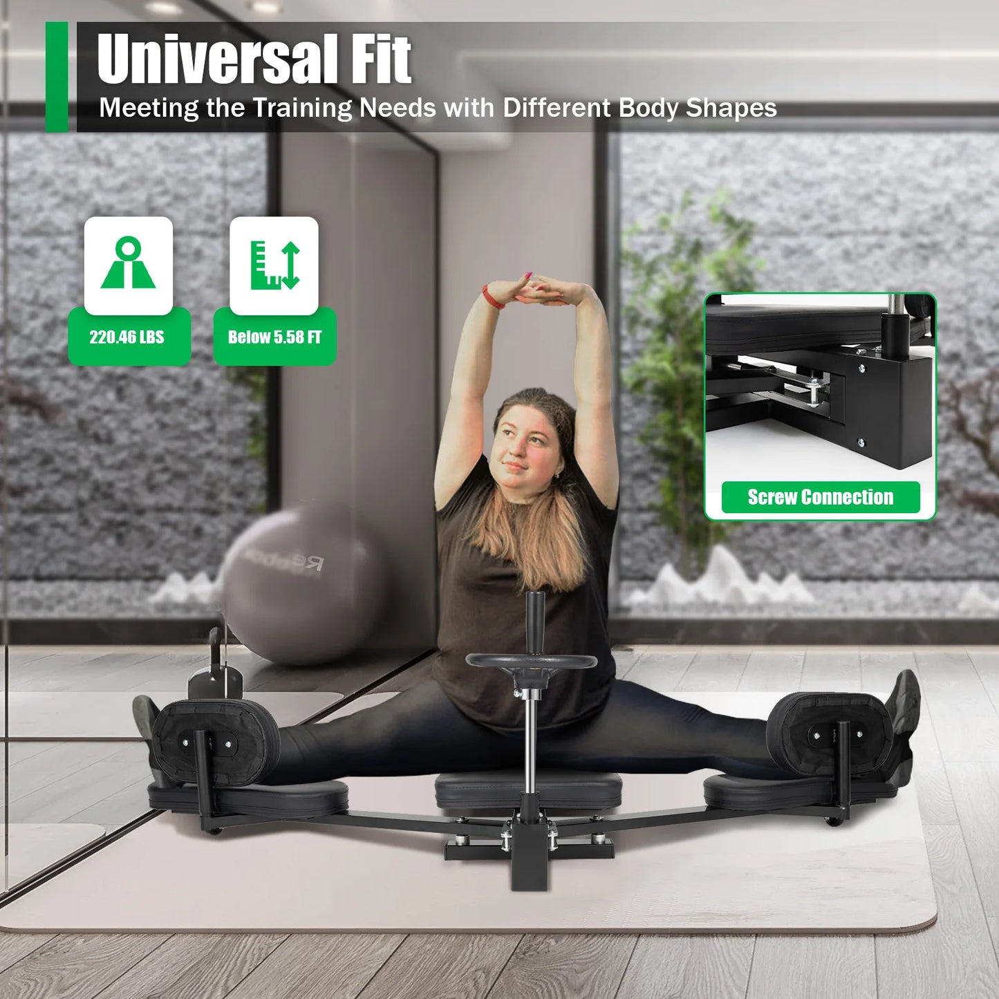 Classified By Exerciser 3 Bar Leg Stretcher Fitness Device