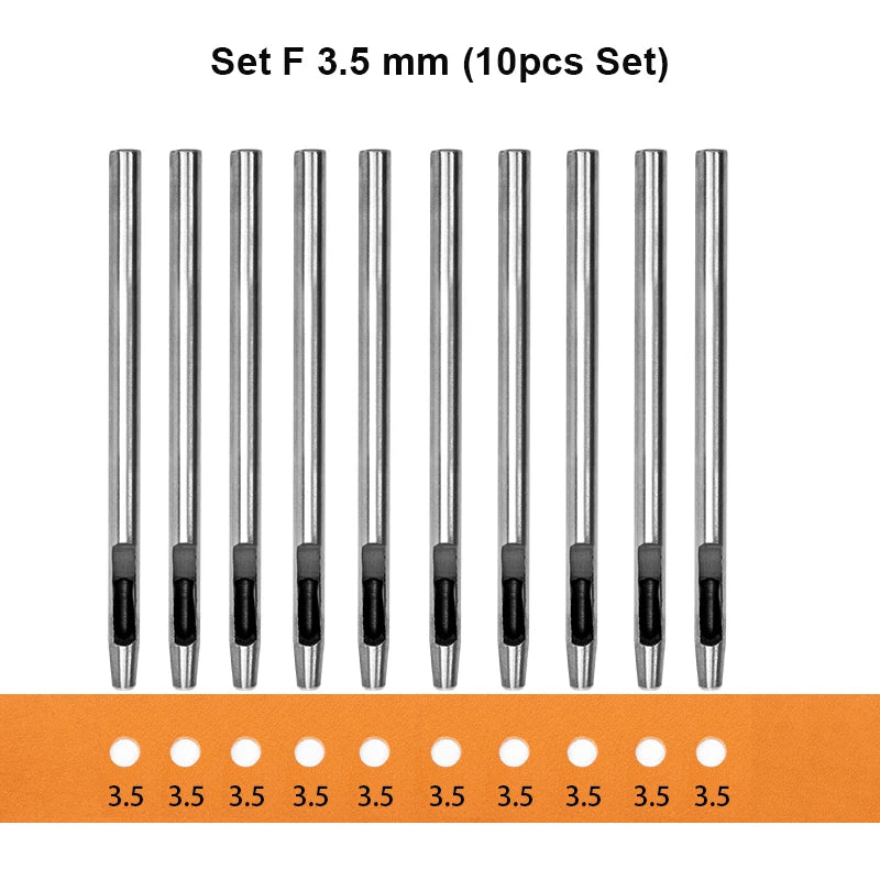 Hollow Punch Set for Leather Craft and Fabric Projects