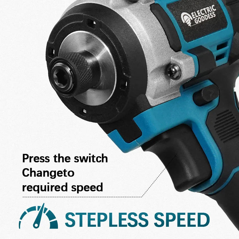 230NM Brushless Electric Screwdriver Multi Function Lithium Drill Cordless Driver Battery Set For Makita 18V Batteries