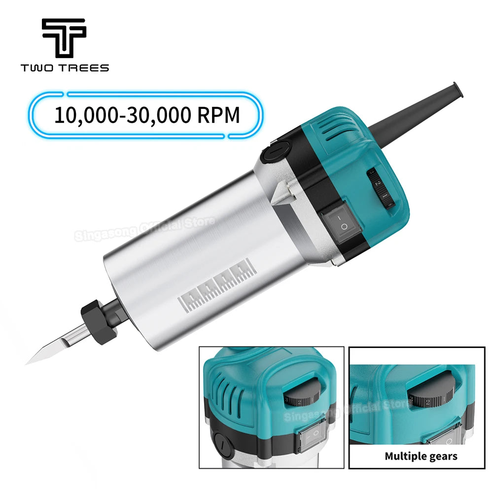 CNC Wood Router Trimmer Electric 800W Router Spindle For Milling Laser Engraver TTC450 TTC450 Pro
