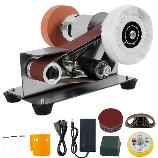 Mini Belt Grinding Machine Tool Sharpening Electric Multifunctional Sander Polisher Adjustable
