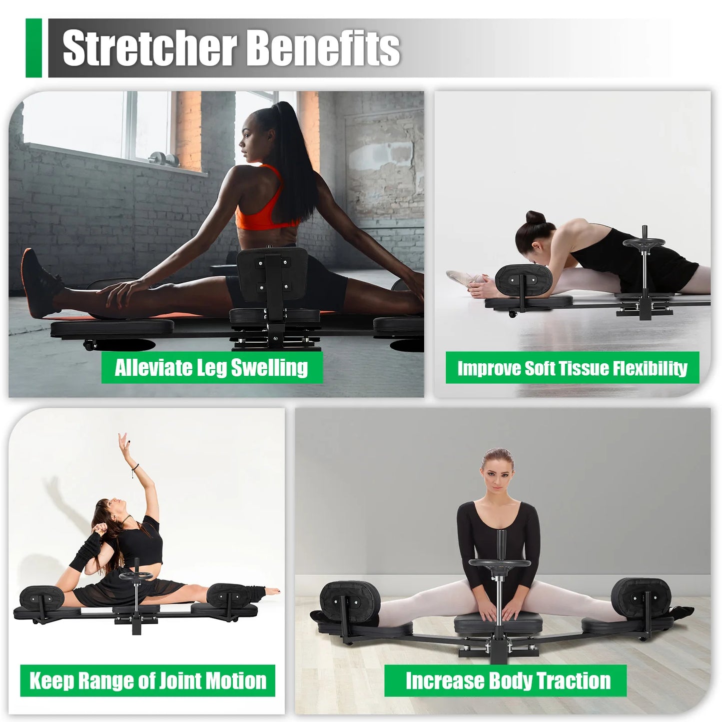 Classified By Exerciser 3 Bar Leg Stretcher Fitness Device