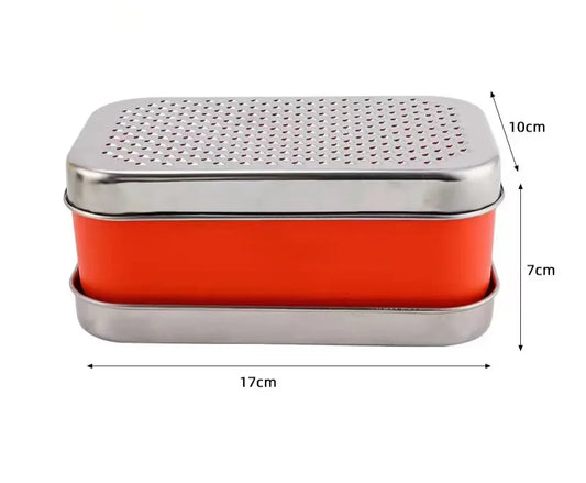 Portable Grater Home Stainless Double-sided Shredder