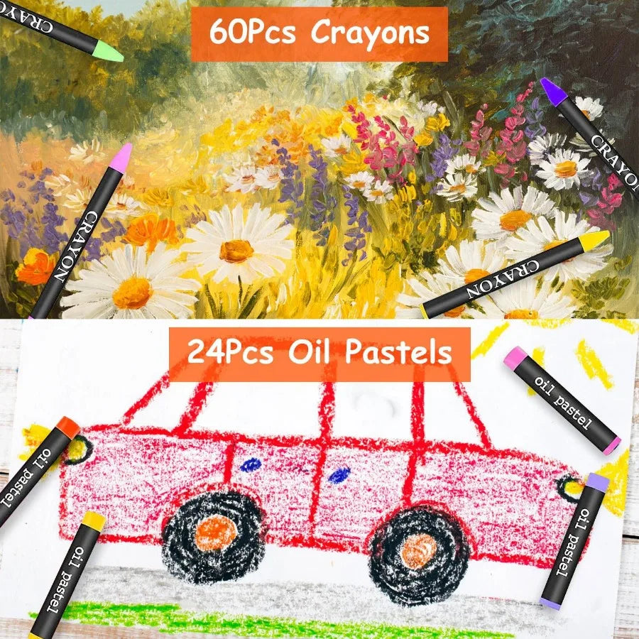 Hign Concerned Art Supplies Set With Wooden Box For Artists