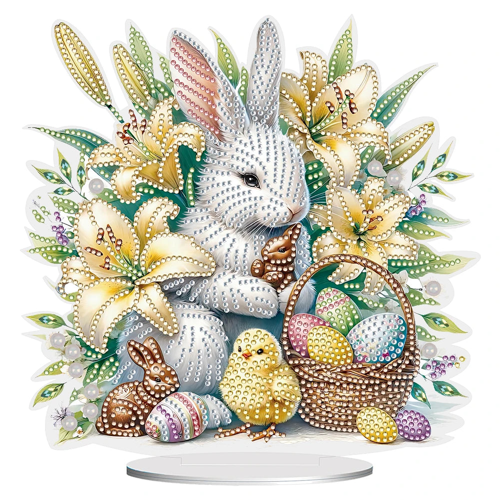 Easter Themed 5D Diamond Art Kit for Creative Tabletop Decor