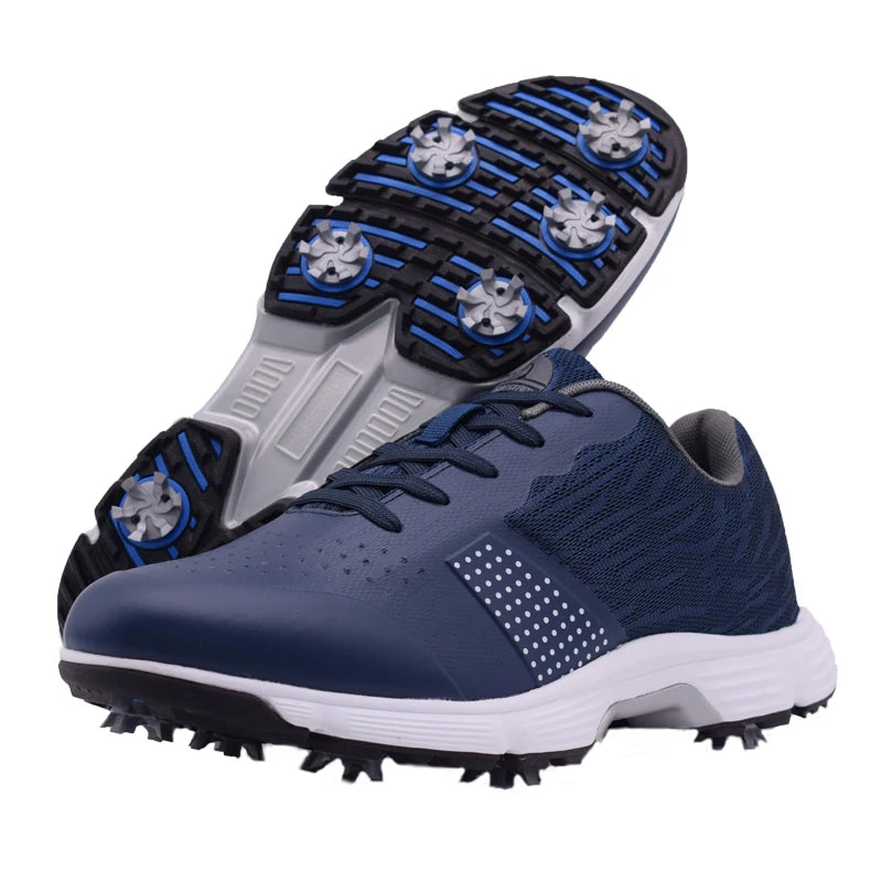 Men Golf Shoes Spiked Sneakers Anti Slip Footwear Pro