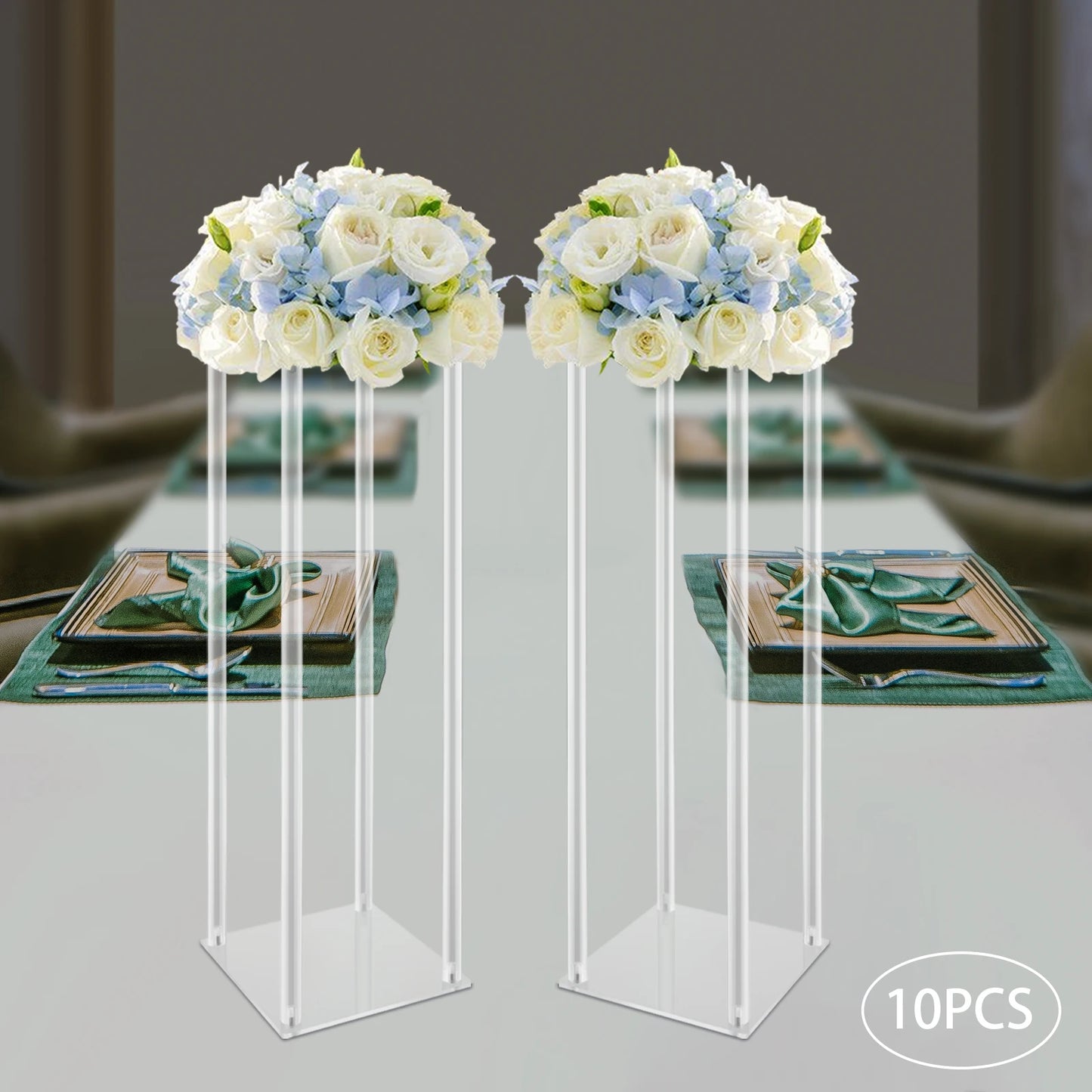 Acrylic Vase Centerpieces for Wedding and Party Decor